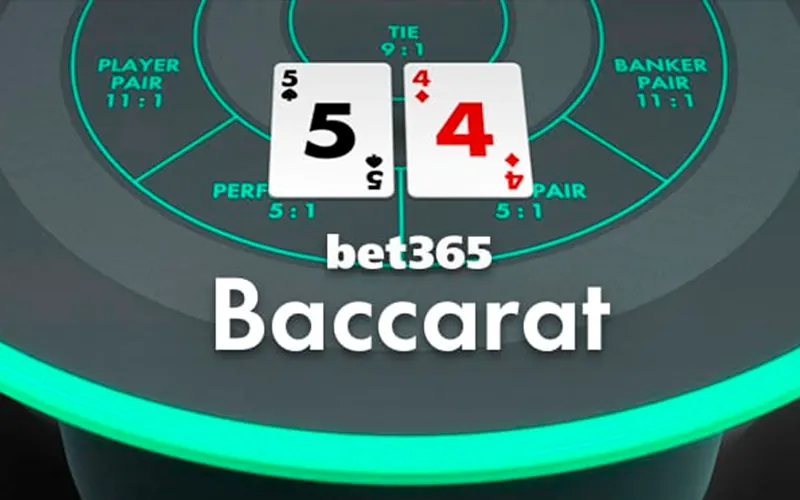 Play classic Baccarat against the dealer at Bet365.